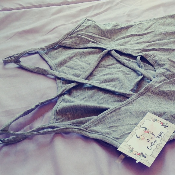 Gray Women's Body Suit / Onesie - Picture 2 of 4